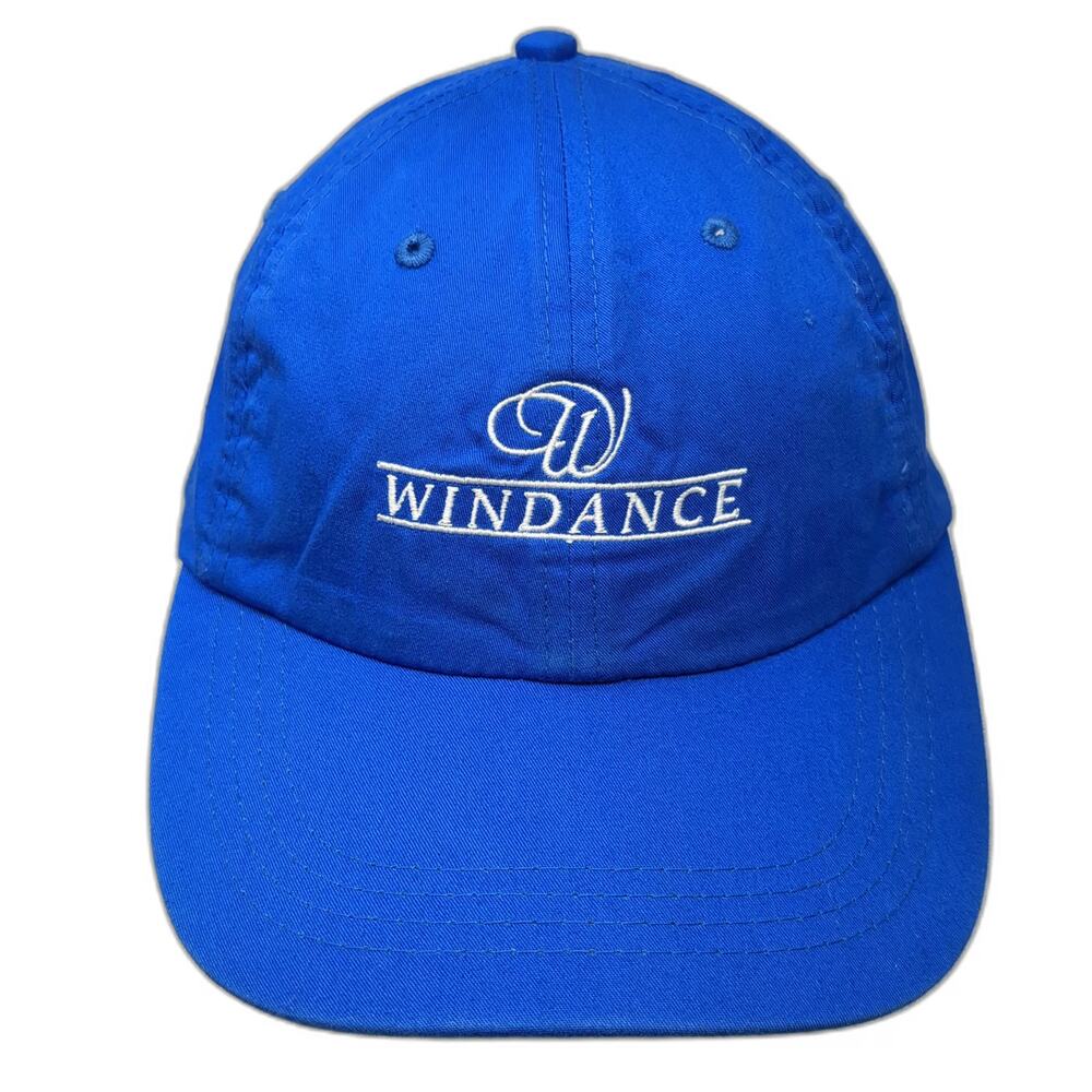 Imperial Baseball Cap Blue One Size Windance Logo Cotton Strapback Golf Hat